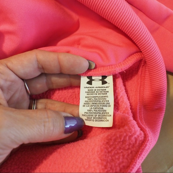 Under Armour Medium hot pink zipper hoodie - Picture 10 of 13